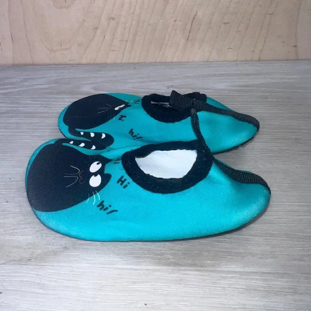 Hi Kitty Water Sports Shoes Aqua/Black Toddler 7-7.5‎